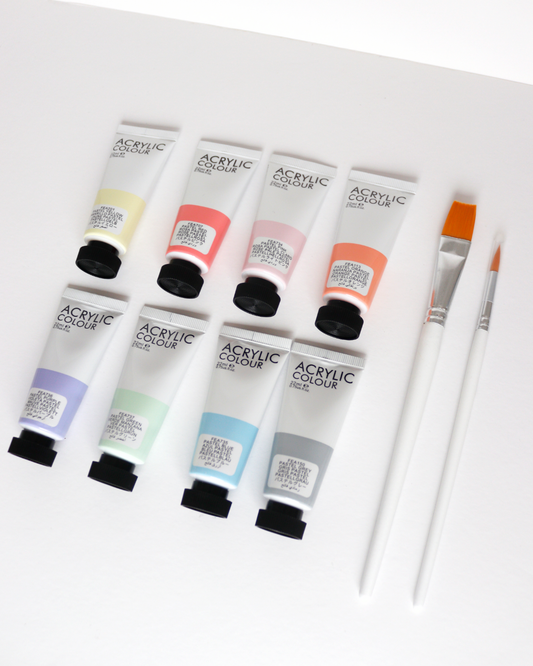 Set pinturas acrílicas pastel