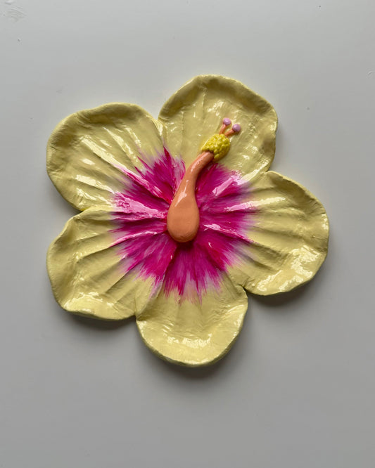 Bandejita flor hibisco