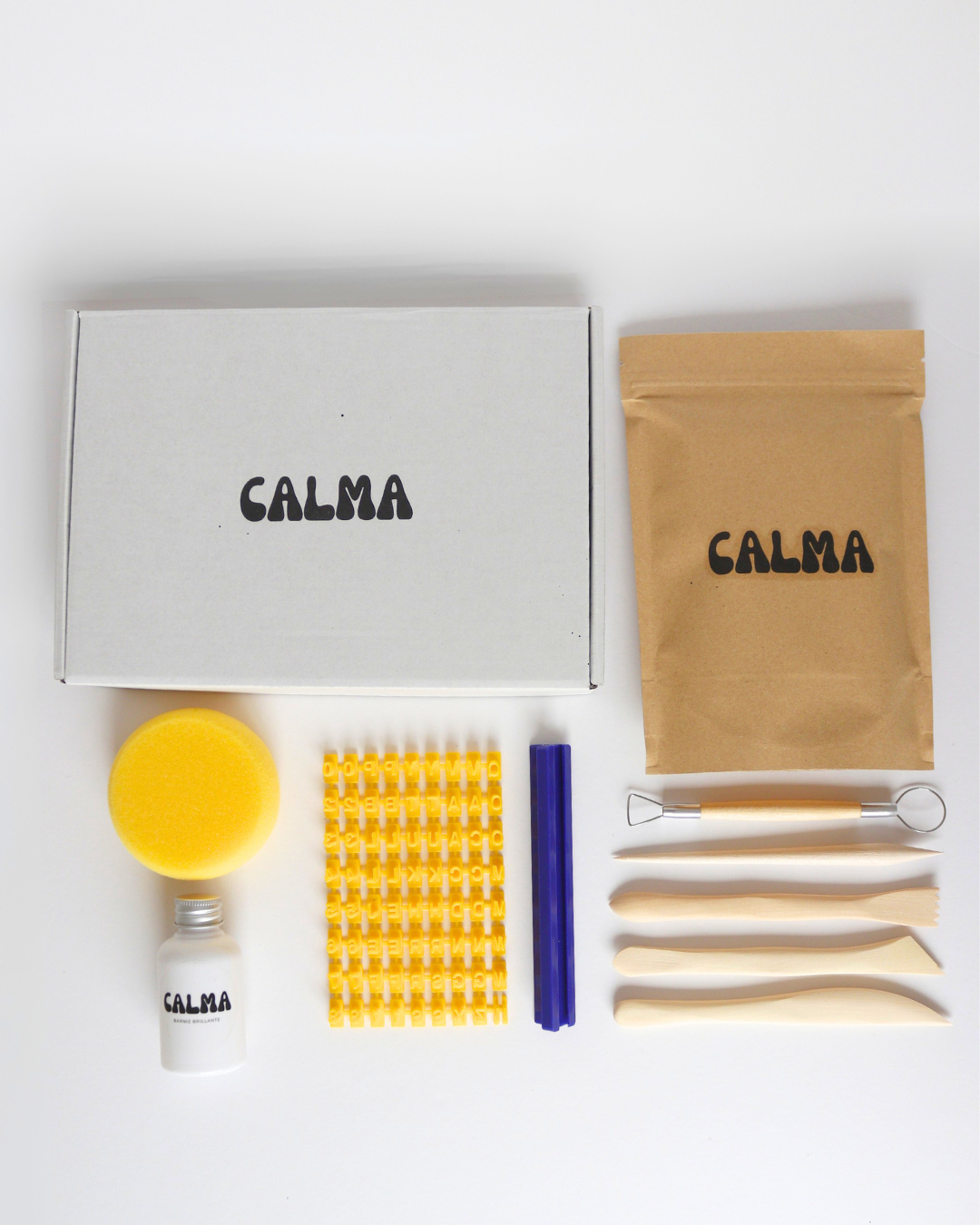 Kit de huella de bebé en arcilla recuerdo personalizado recién nacido